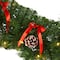 9ft. Pre-Lit Clear LED Bow & Pinecone Artificial Christmas Garland